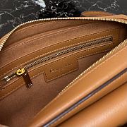 Dior Mini Saddle Shoulder Strap Pouch Leather Brown S5671 10.5x5cm - 6