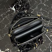 Dior Mini Saddle Shoulder Strap Pouch Leather Black S5671 10.5x5cm - 4