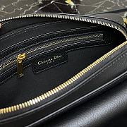 Dior Mini Saddle Shoulder Strap Pouch Leather Black S5671 10.5x5cm - 2