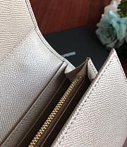 DolceGabbana Mini Phone Bag With Chain Grained Leather Apricot 19x11x3.5cm  - 3