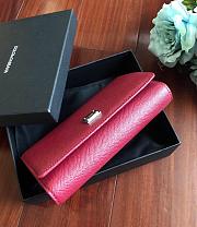 DolceGabbana Mini Phone Bag With Chain Grained Leather Red 19x11x3.5cm  - 5