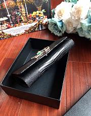 DolceGabbana Mini Phone Bag With Chain Crocodile Leather Black 19x11x3.5cm - 6