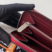 Louis Vuitton Zippy Wallet Mahina Leather Burgundy M61867 19cm  - 4