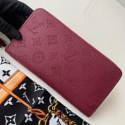 Louis Vuitton Zippy Wallet Mahina Leather Burgundy M61867 19cm  - 3