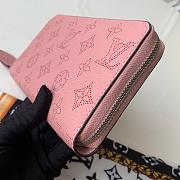 Louis Vuitton Zippy Wallet Mahina Leather Pink M61868 19cm  - 5