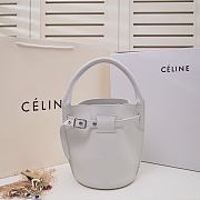 Celine Big Bag Nano Bucket Smooth Leather White 187243 21x15x15cm - 1