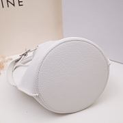 Celine Big Bag Nano Bucket Smooth Leather White 187243 21x15x15cm - 5