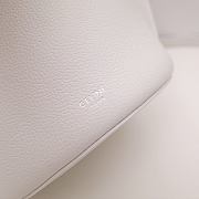 Celine Big Bag Nano Bucket Smooth Leather White 187243 21x15x15cm - 3
