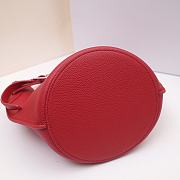 Celine Big Bag Nano Bucket Smooth Leather Red 187243 21x15x15cm - 2