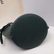 Celine Big Bag Nano Bucket Smooth Leather Dark Green 187243 21x15x15cm - 3