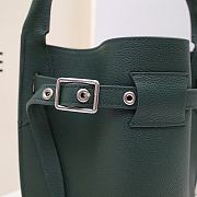 Celine Big Bag Nano Bucket Smooth Leather Dark Green 187243 21x15x15cm - 6