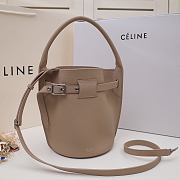 Celine Big Bag Nano Bucket Smooth Leather Beige 187243 21x15x15cm - 6