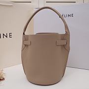 Celine Big Bag Nano Bucket Smooth Leather Beige 187243 21x15x15cm - 4