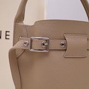 Celine Big Bag Nano Bucket Smooth Leather Beige 187243 21x15x15cm - 3