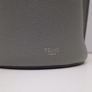 Celine Big Bag Nano Bucket Smooth Leather Gray 187243 21x15x15cm - 5
