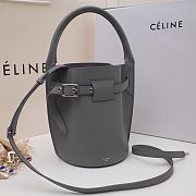 Celine Big Bag Nano Bucket Smooth Leather Gray 187243 21x15x15cm - 3