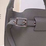 Celine Big Bag Nano Bucket Smooth Leather Gray 187243 21x15x15cm - 2