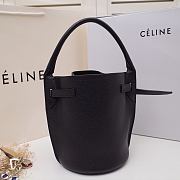 Celine Big Bag Nano Bucket Smooth Leather Black 187243 21x15x15cm - 3