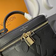 Louis Vuitton Vanity PM Monogram Leather Black M45608 19x13x11cm  - 3
