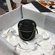 Chanel Small Vanity with Chain Leather Gold-Tone Metal Black AP2193 9x10x10cm - 1