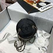 Chanel Small Vanity with Chain Leather Gold-Tone Metal Black AP2193 9x10x10cm - 3