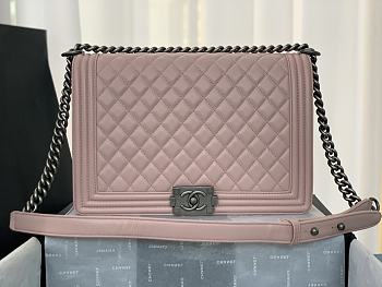 Chanel Boy Bag Large Classic Powder Pink A67087 30cm