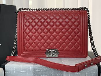 Chanel Boy Bag Large Classic Red A67087 30cm