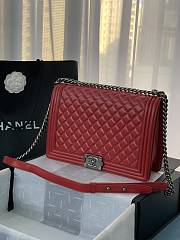 Chanel Boy Bag Large Classic Red A67087 30cm - 6