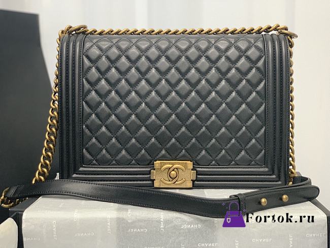 Chanel Boy Bag Large Classic Black A67087 30cm - 1