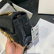 Chanel Small Logo Flap Bag Black AS1490 15x21x8cm - 5