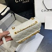 Chanel Small Logo Flap Bag White AS1490 15x21x8cm - 5