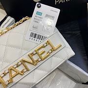 Chanel Small Logo Flap Bag White AS1490 15x21x8cm - 2