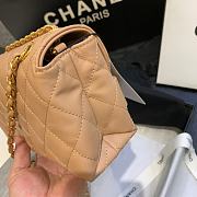 Chanel Small Logo Flap Bag Beige AS1490 15x21x8cm - 5