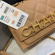 Chanel Small Logo Flap Bag Beige AS1490 15x21x8cm - 2