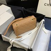 Chanel Small Logo Flap Bag Beige AS1490 15x21x8cm - 3