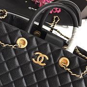 Chanel Shopping Bag Grained Leather Black A93525 21x30x14cm - 2