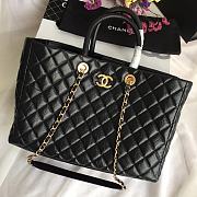 Chanel Shopping Bag Classic Leather Black A93525 21x30x14cm - 3