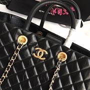 Chanel Shopping Bag Classic Leather Black A93525 21x30x14cm - 5