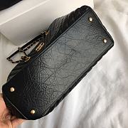Chanel Shopping Bag Chevron Leather Black A93525 21x30x14cm - 4