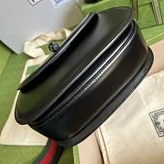 Gucci Small Top Handle Bag With Bamboo Black 675797 21x15x7cm - 2