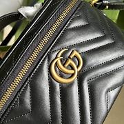 Gucci Mini GG Marmont Vanity Leather Cross-body Bag 672253 19x13x7cm - 2
