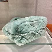 Prada Shearling Tote Mint 1BG378 26x23x11cm   - 5