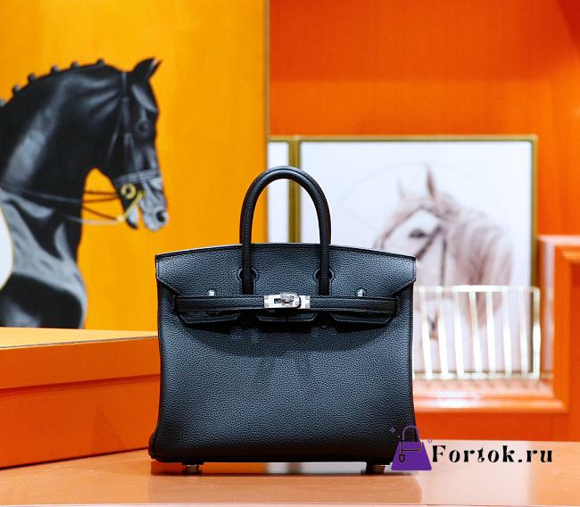 Hermes Birkin Togo In Smooth Leather Black 25cm - 1