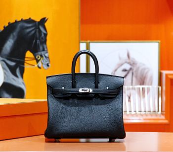 Hermes Birkin Togo In Smooth Leather Black 25cm