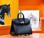 Hermes Birkin Togo In Smooth Leather Black 25cm - 5