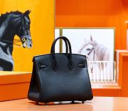 Hermes Birkin Togo In Smooth Leather Black 25cm - 4
