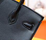Hermes Birkin Togo In Smooth Leather Black 25cm - 3
