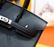 Hermes Birkin Togo In Smooth Leather Black 25cm - 2