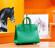 Hermes Birkin Togo In Smooth Leather Green 25cm - 4