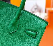 Hermes Birkin Togo In Smooth Leather Green 25cm - 2